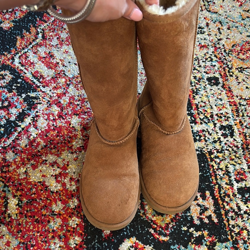 Tall Ugg chestnut boots